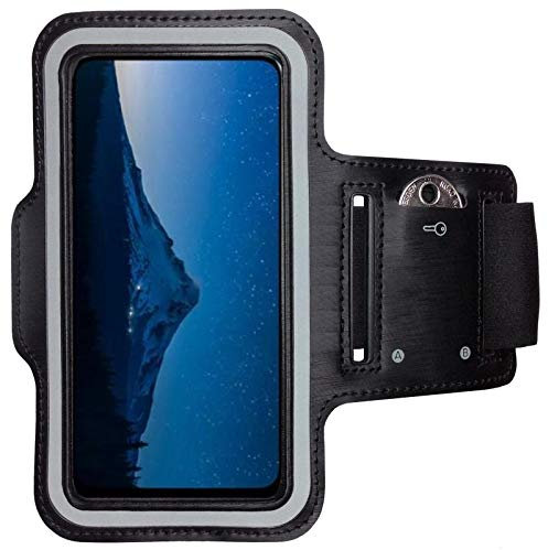 CoverKingz Brazalete movil Running para Honor 9X - Funda movil Correr con Compartimento para Llaves para Honor 9X - Porta movil Running para móviles Color Negro