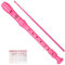 EASTROCK Flauta Escolar,Flauta de Plástico,ABS,Digitación Alemana, Flauta para Escuela o Clase de Musica,Flauta Soprano para Principiantes Niños,Rosa