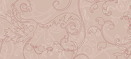 Architects Paper Fototapete barock Rosa | Weiß OrnamentArt Wohnzimmertapete | Atelier 47 6.00 m x 2.70 m Rosa Weiß Rot