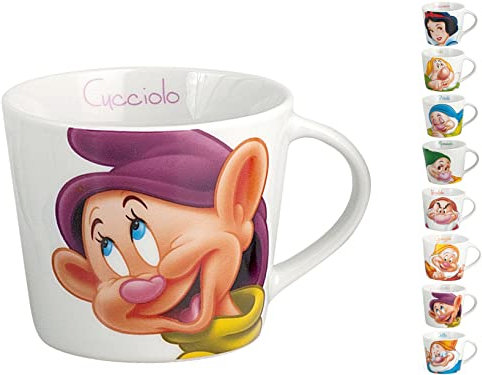 Home Disney Nani Set 12 Tazze Jumbo, Porcellana, cc430