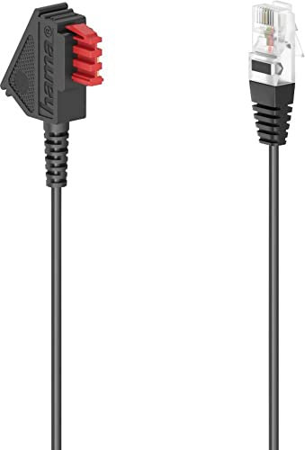 Hama Telefon (analog) Anschlusskabel [1x TST-Stecker - 1x RJ12-Stecker 6p6c] 3m Schwarz