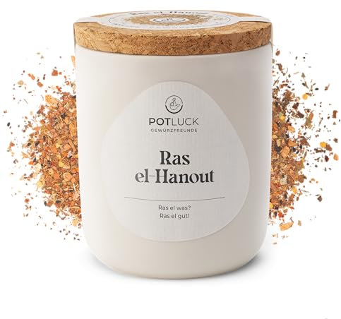 POTLUCK I Ras-el-Hanout I Gewürzzubereitung im Keramiktopf I 70g I Vegan, glutenfrei und mit natürlichen Inhaltsstoffen
