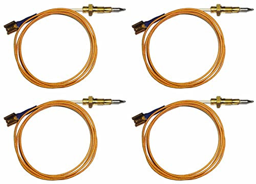 Ariston - Indesit - Hotpoint - Star - Termocoppia di sicurezza lunga 600 mm. C00052986 - C00074279 per cucina piano cottura - H4775 (4 pezzi)