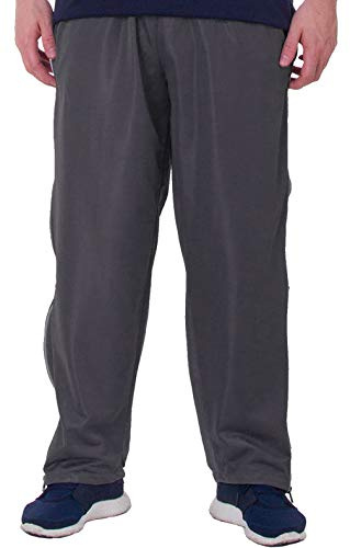 Henry Terre Herren Reha Sweat Hose Sporthose Durchgehender Reißverschluss, Farbe:anthrazit, Größe:M