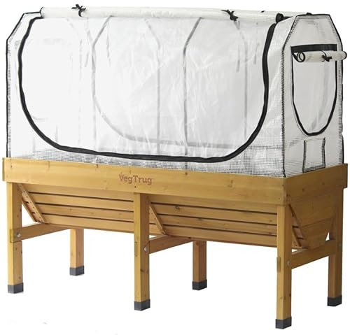 VegTrug MGKIT1244USA Medium Classic Frame & Multi Set Multi Cover Greenhouse, White