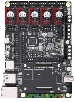 Manta M5P V1.0 Control Board 32Bit Support 5 Axis TMC2209 TMC5160 Drivers Compatible with CB1/CB2/CM4 HDMI5 PITFT50 TFT35 SPI Display to Running Klipper for Ender 3/Voron V0 FDM 3D Printer