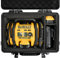 LOTOCASE Air Compressor Hard Case Compatible with DEWALT 20V MAX Tire Inflator DCC020IB, Air Pump Storage Carrying Bag for DEWALT DCC020IB Tools, with Pocket for Battery Pack and Charging Kit -Black