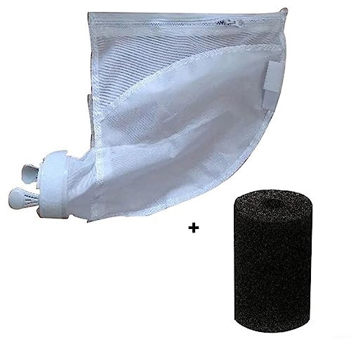 1 Set Cleaner Bag Cleaner Sac Nettoyeur Piscine Zip Sac & Filtre Éponge Pour Polaris 280