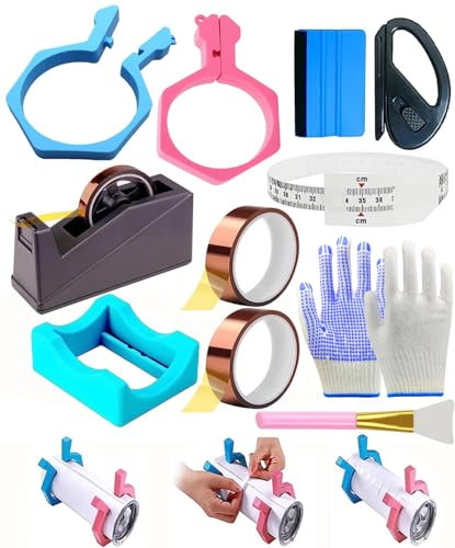 Majreey Sublimation Tumblers Pinch Kits,Pinch Perfect Tumbler Clamp for 20 Oz Sublimation Blanks Tumblers Pinch Perfect Clamp Grip Tool for Sublimation Paper and Glass Supplies (Blue, Pink), HX004