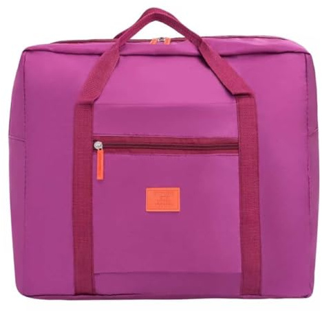 Handgepäck Tasche Flugzeug Reisetasche Klein Faltbare Koffer Sporttasche Krankenhaustasche Weekendertasche (Violett)