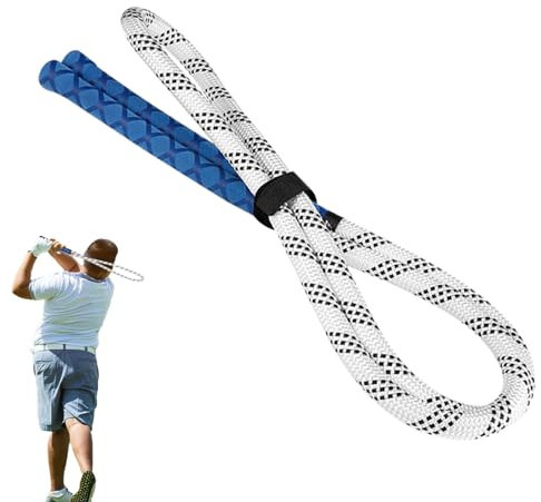 Evember 2 Color Golf Swing Rope Training Aid Portable Golf Swing Training Aid - Golf Swing Trainer, Reusable Golf Swing Aid, Golf Training Equipment Aids Rope For Golf Lovers Men And Women