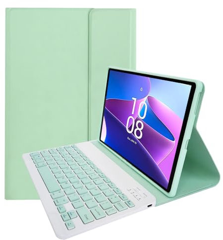 leleyo Custodia tastiera per tablet Lenovo Tab M10 Plus (3rd Gen) da 10,61 pollici Cover intelligente con tastiera Bluetooth wireless rimovibile