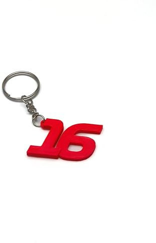 Pendentif Charles F1, Porte-Clés Pilote de Formule 1, Gadget pour Clés de Voiture, Abréviation du Nom du Pilote
