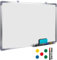 Magnetic White Boards for Walls Dry Wipe Aluminum Silver Frame Hanging Magnetic Whiteboards Writing for School Office Home Drawing Memo Notice Board, 3 Markers 1 Eraser, 5 Magnets Pen Tray 600x900MM