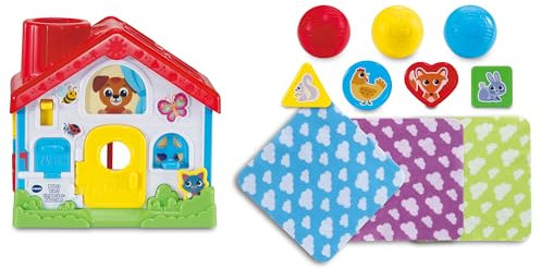 Vtech Baby - Babies 4-in-1 Explorer House - Montessori Educational Toy with Versatile Activities, Shapes and Colours as well as 10 Piece Accessories - For Children from 9-36 Months