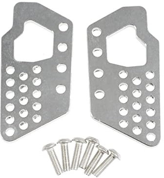 JINFOLI 2PCS Metall-Stoßdämpferhalterung vorne Stoßdämpferständer, for 1:10 Axial Wraith 90018 RC Crawler Car RC-Car-Metall-Upgrade-Kit(Silver)