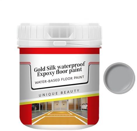 Vernice epossidica per pavimenti, vernice epossidica per pavimenti in calcestruzzo, a base d'acqua, blocca aria e acqua, per proteggere pavimenti in calcestruzzo per centri commerciali