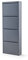Alveon Schuhschrank Schmal Schuhregal Metall Schuhkipper mit Magnet Klappen Schuhablage Montiert und Wandmontage (Anthrazit, 4 Klappen)