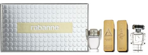 Paco Rabanne Mini coffret cadeau de toilette pour homme (4 x 0,2 fl oz) variété de voyage miniature