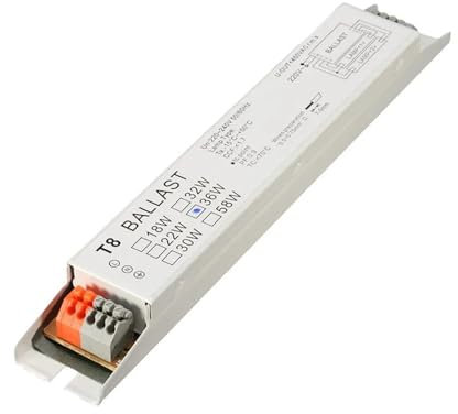 ZMZYELPECB 2 pièces 220-240V AC 2x18W 2x30W 2x36W 2x58W Ballast électronique for Lampe Fluorescente T8 à Large Tension(2x18W)