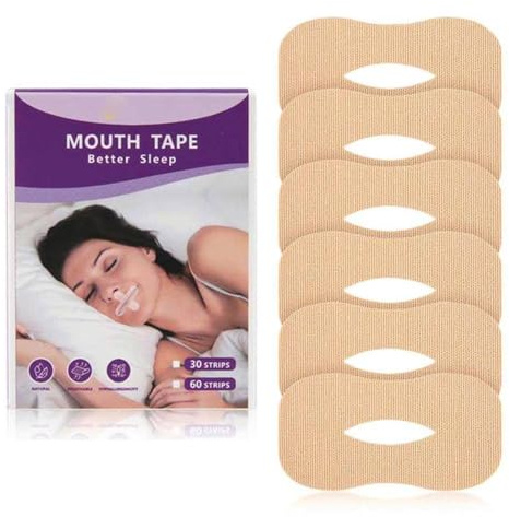 Gentle Premium Breathable Tape (30 Pack), Mund-Tape zum Schlafen, hypoallergen, latexfrei & sanft zur Haut, schmerzfreie Entfernung, hautfreundlich, reduziert Schnarchen, verbessert die Schlafqualität