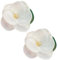 Clips de cheveux de fleur, pince à cheveux à fleurs blanches, 2pcs épingles florales en tissu en soie, sans glissement en épingle mignonne pour les femmes girns enfants cadeaux