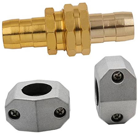 Zkydhbd Gartenschlauch Reparaturanschluss Aluminium Frauen Und Männliche Schlauchende Mit Klemmen Set Set Für 5/8-Zoll-3/4-Zoll Gartenschlauchanpassung