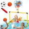 Basketballkorb Für Pool - Schwimmendes Wasser Basketball Goal Set,Mit Pumpe Und Fußball Wasserdicht Tragbar Türrahmen Für See Garten Kinder Erwachsene