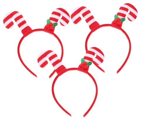 Weihnachts Zuckerstangen Haarreif -pack Kunststoff Geschenkideen