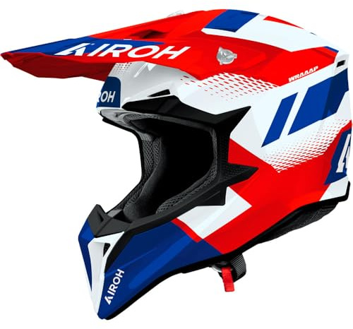AIROH WRAAAP VISION RED/BLUE GLOSS M | Belüftet