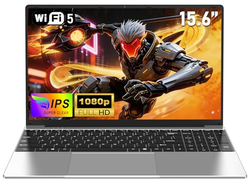 NAIKLULU 15.6 Pollici Pc Portatile 2026, Processore i5 6200U (2,3 a 2,8 GHz), 16GB RAM 512GB SSD Computer Portatile Laptop, Tastiera Completa Retroilluminata, Tipo-C, FHD 1920x1080P