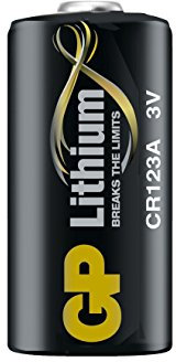 GP Lithium Batteries 3v CR123A Size CR123A Pack of 10 Batteries
