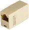 rhinocables Cat5e RJ45 Coupler, Female to Female Ethernet Coupler for Internet Cable Leads Cat5 Ethernet Joiner Connector to Join Cables (1 Pack)