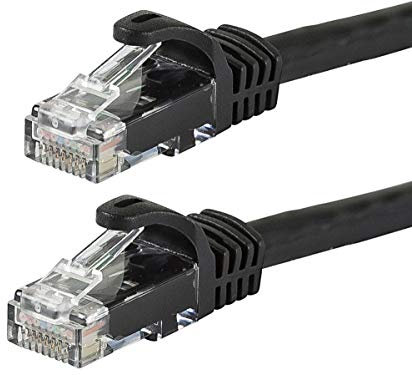 Monoprice Flexboot Series CAT5e UTP Cavo di Rete Ethernet Black 2'