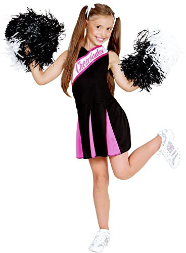 W WIDMANN MILANO Party Fashion - Kinderkostüm Cheerleader, Kleid, American Football, High School, Schuluniform, Karneval