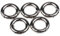 Sharplace Karabiner Schlüsselanhänger 5 Stück Karabinerhaken O-Ring Zinklegierung Karabiner Clips Schlüsselbund Federspaltringe Schlüsselringe für Camping, Wandern, Taschenringe, Handwerk, 15mm