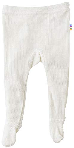 Joha Baby Unisex Leggings mit Fuß aus Reiner Merinowolle Natur, Größe:98-104, Farbe:Natur