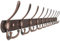 Dseap Garderobenleiste mit 10 haken, schwerlast 96cm Lang garderobenhaken, edelstahl wandgarderobe, kleiderhaken wand, hakenleiste garderobe für mantel hut handtuch handtasche, antikes kupfer