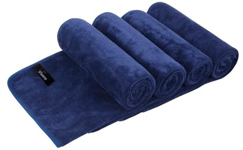 VIVOTE Microfaser Handtuch Sporthandtuch reisehandtuch 40X80 cm, Ultra weich und schnell trocken (Navy blau, 40x80)