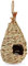 Relaxdays Nido de Pájaros, para Colgar, Jardín, Balcón, Trenzado, Madera, Caseta Colgante Paja, 29 x 12 cm, Natural