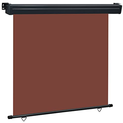 vidaXL Balcony Vertical Side Awning Outdoor Patio Garden Side Awning Bland Privacy Protection Screen Windscreen Sunshade 170x250cm Brown