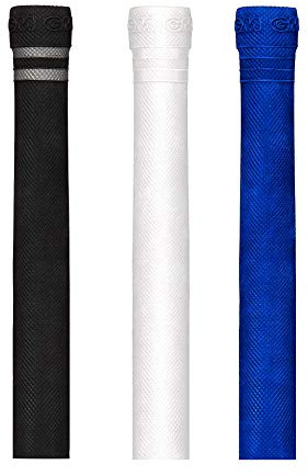 Gunn & Moore GM Cricket Bat Grips, PRO-LITE, Lightweight Premium Rubber for Perfect Balance, Suitable for Virtually All Bats, Full Size - 12 Inches, 12 Pack, Seven Colours with Hoops Available