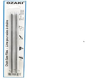 OZAKI - Lime Chaîne Tronçonneuse 1/4 - Lime Ronde - Entretien Et Affûtage - Diamètre 3,6 mm (9/64) - Longeur 20 cm (8) - Blister de 2 Limes