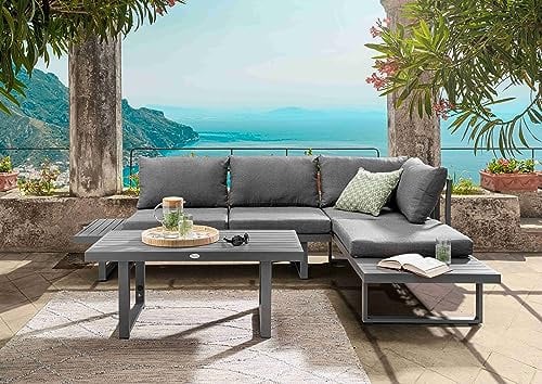 Destiny Loungegruppe SEA Point, Tisch 110x58cm, vielseitig aufstellbar