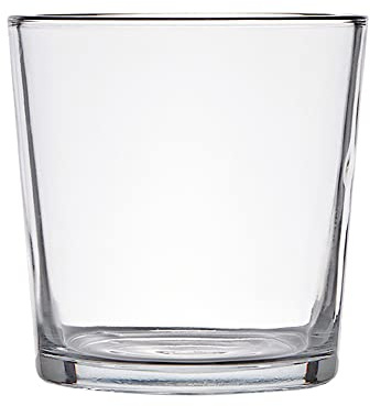 Glas-Vase Ø 17 x 16 cm rund - Blumen-Vase als Moderne Wohnzimmer Tischdeko und Hochzeitsdeko