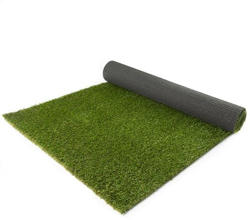 Primaflor Kunstrasen - KORSIKA, 2,00m x 34,00m, 30 mm Hoch, Viele Größen, UV-Stabil, Wasserdurchlässiger, Rasenteppich, Outdoor Bodenbelag, Kunstgras für Garten, Terrasse und Balkon