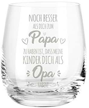 Leonardo Teelicht mit Gravur - Noch besser als dich zur Papa zu haben ist, dass meine Kinder dich als Opa haben! - Geschenke für Papa zum Vatertag - Farbe: Papa Geschenk