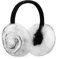 Onmygogo Damen Ohrenschützer, Weich Warm und Faltbare(white with black)