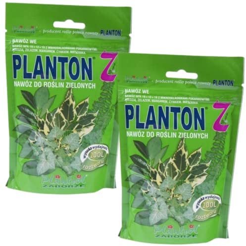 PLANTON Z Palmendünger Dünger Für Grünpflanzen Palmen Hanfpalmen Balkonpflanzen 200g x2