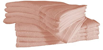 Bennett & Shea Home 8-teilige Luxus-Handtücher, geruchsresistent, 16 x 28 Premium-Handtücher für Badezimmer, hochsaugfähige und schnell trocknende Badetücher, extra weiches Handtuch-Set, Rosenwolke
